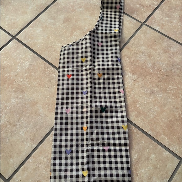 BAGGU Black and White Checkered Tote - Picture 2 of 2